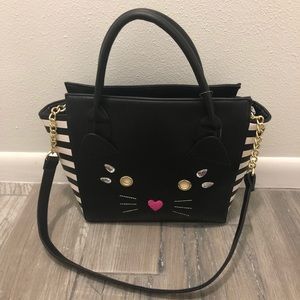 🆕 NWT Betsey Johnson black cat purse